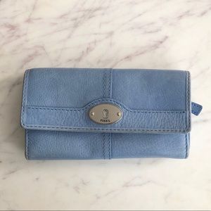 Fossil Wallet in Periwinkle